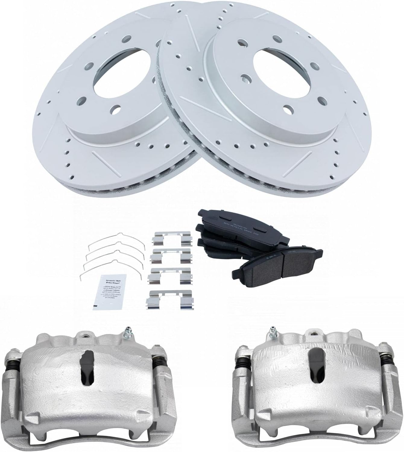 TRQ Front Performance Brake Pad & Rotor Kit for 2004 Ford F-150