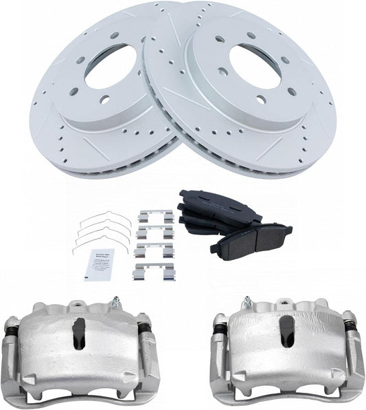 TRQ Front Performance Brake Pad & Rotor Kit for 2004 Ford F-150