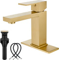 Midanya Bathroom Faucet 1 Hole Single Handle Brushed Gold - Modern