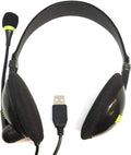 Stereo USB Headphones with Microphone 5 Pack - Bulk School Use