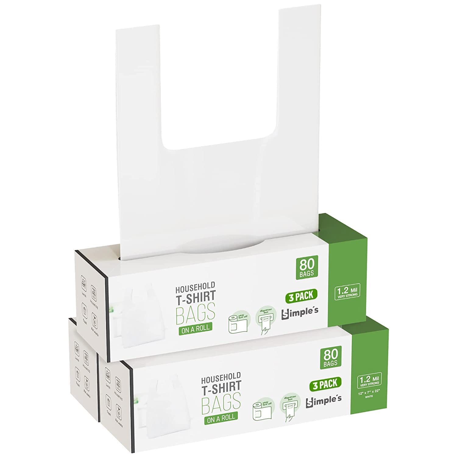 Simple's Plastic Bags with Handles for Small Business Needs