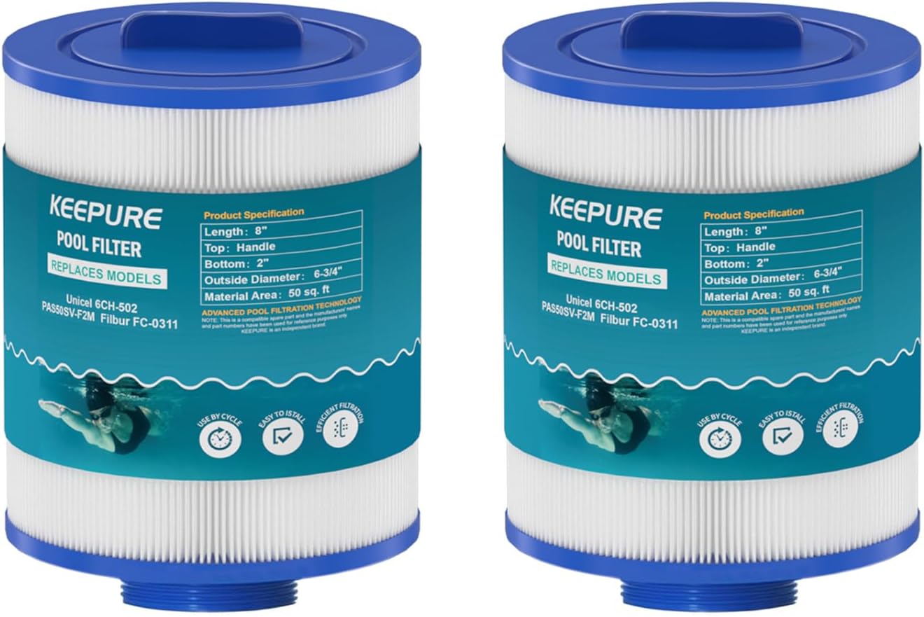 PAS50SV-F2M Hot Tub Filter Replacement for Artesian Spas 2Pack