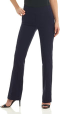 Rekucci Womens Ease into Comfort Stretchy Bootcut Pull-On Pant Style