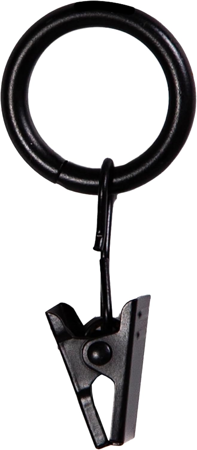 Kenney Black Clip Rings, 14-Pack: Effortlessly Elegant