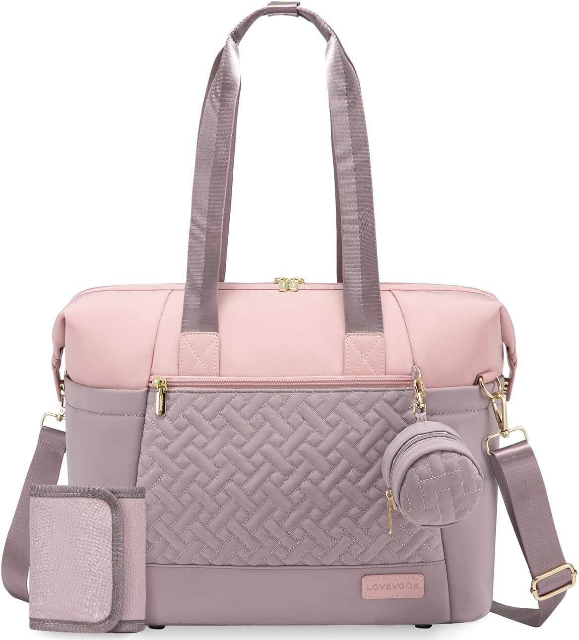LOVEVOOK Diaper Bag Tote: Large Waterproof Travel Baby Bag