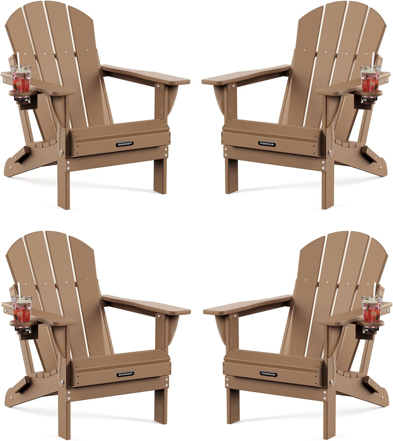 MUCHENGHY Folding Adirondack Chairs for Outdoor Relaxation