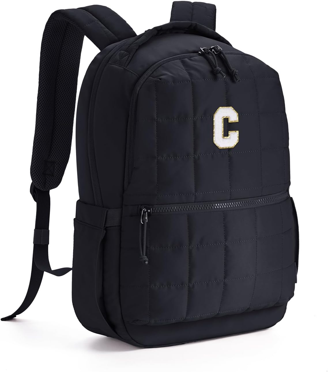 Personalized WANDF Initial Laptop Backpack for Women, Quilted