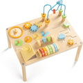Activity Table for 1 Year Old Macaron Colors - 8-in-1 Montessori Play