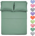 Best Season 400 Thread Count Cotton Queen Sheet Set - Sage Comfort