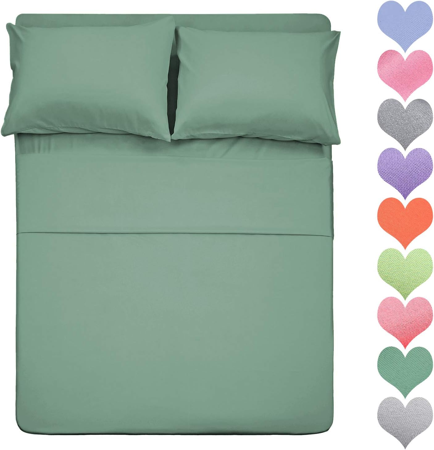 400 Thread Count Cotton Queen Size Sheet Set for Comfort