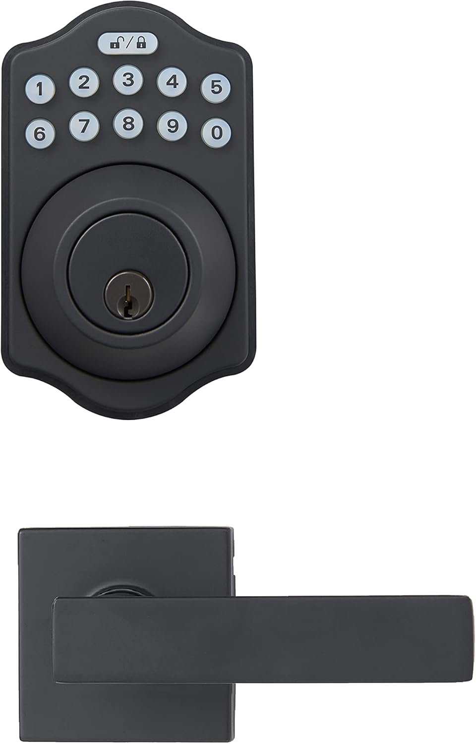 Keyless Entry Door Lock Deadbolt with Handle Set for Security