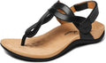 Athlefit Women's Orthopedic Arch Support Sandals - Comfort & Support