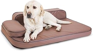 XL Dog Bed for Large Dogs with Memory Foam & Easy Clean Cover