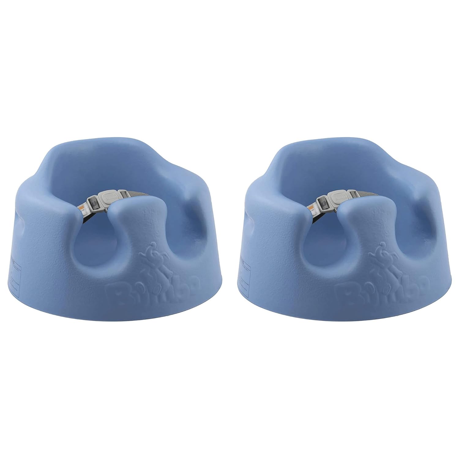 Bumbo Baby Floor Seat 2-Pack with Adjustable Harness in Blue