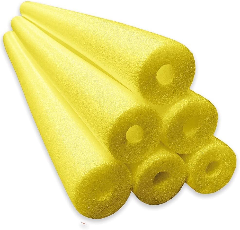 6-Pack Jumbo Pool Noodles for Swimming and DIY Projects