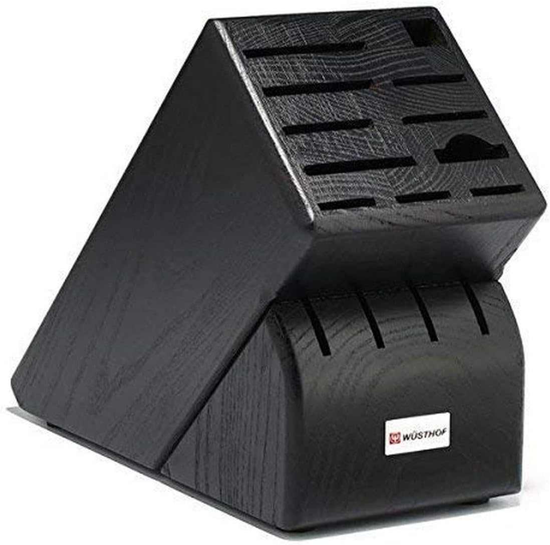 WUSTHOF 15-Slot Black Knife Storage Block for Kitchen Safety