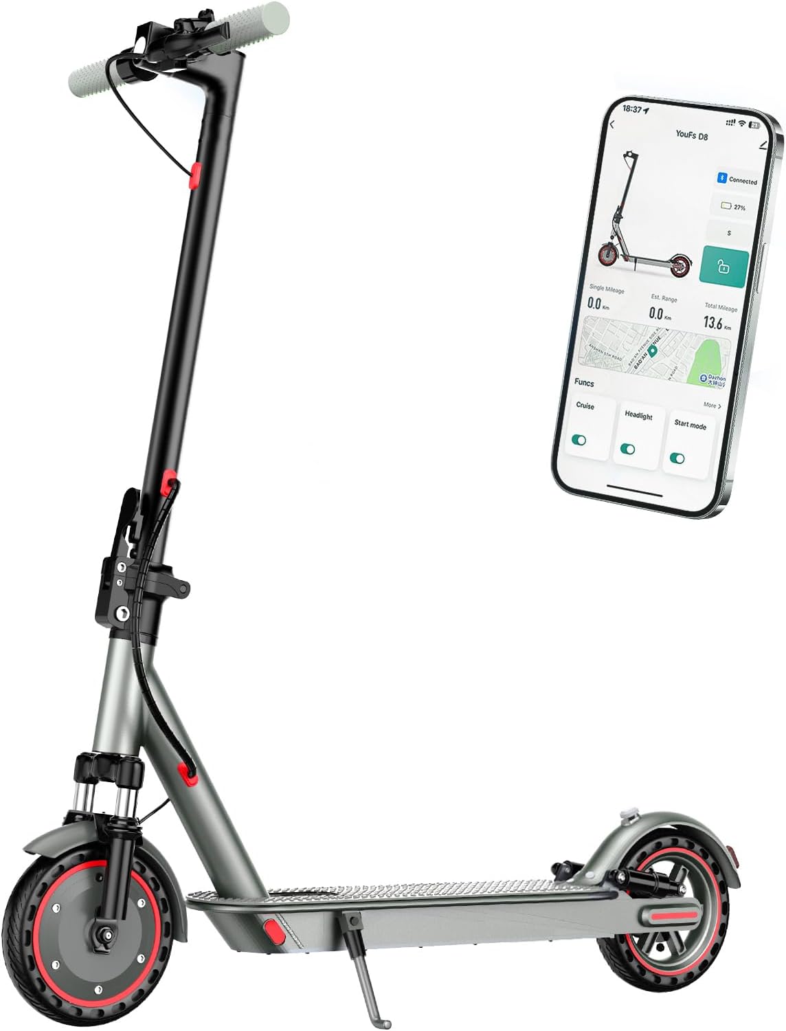 Electric Scooter for Adults with Powerful Motor and Long Range