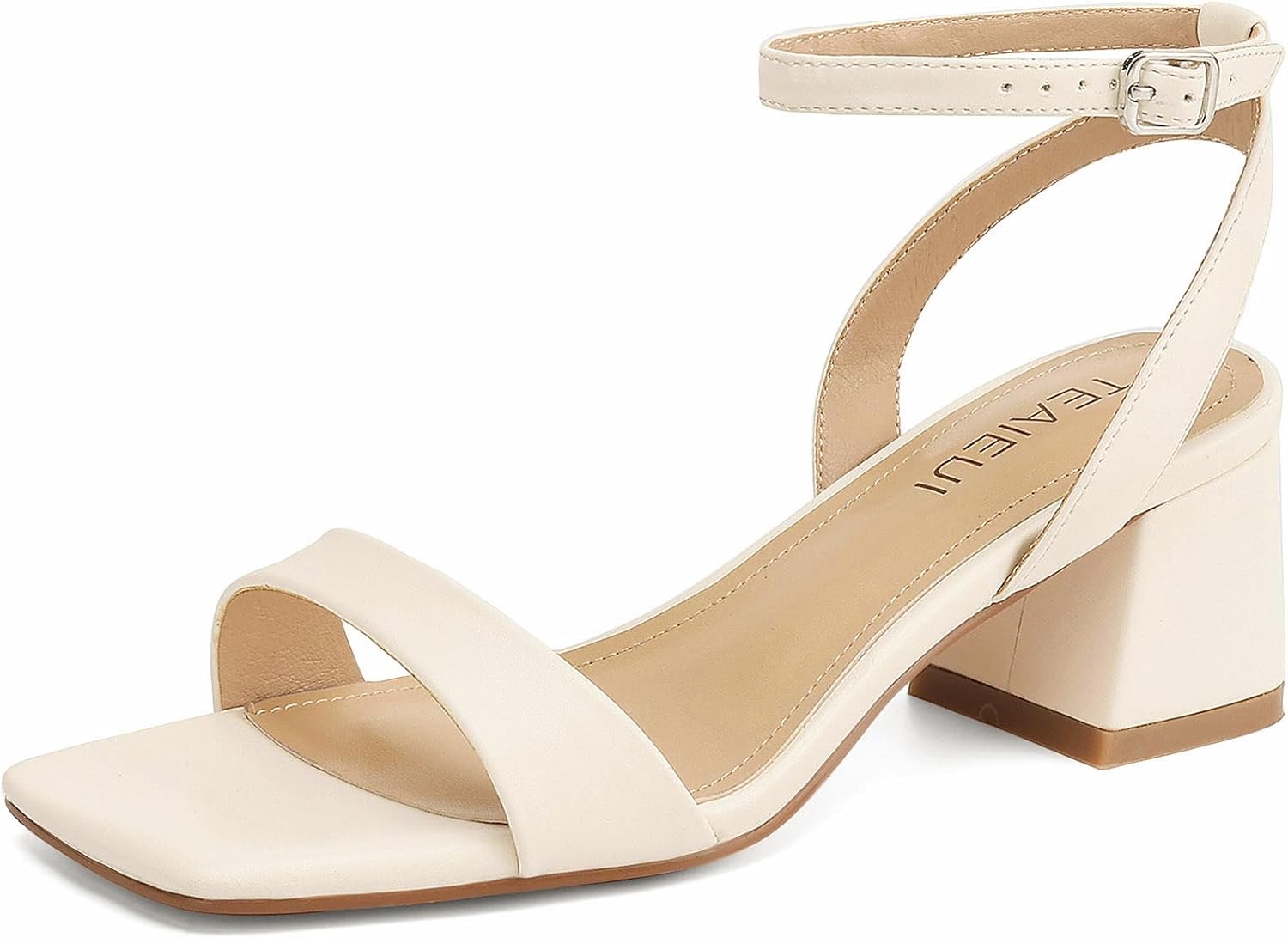 Stylish Women's Heeled Sandals with Comfortable Ankle Strap