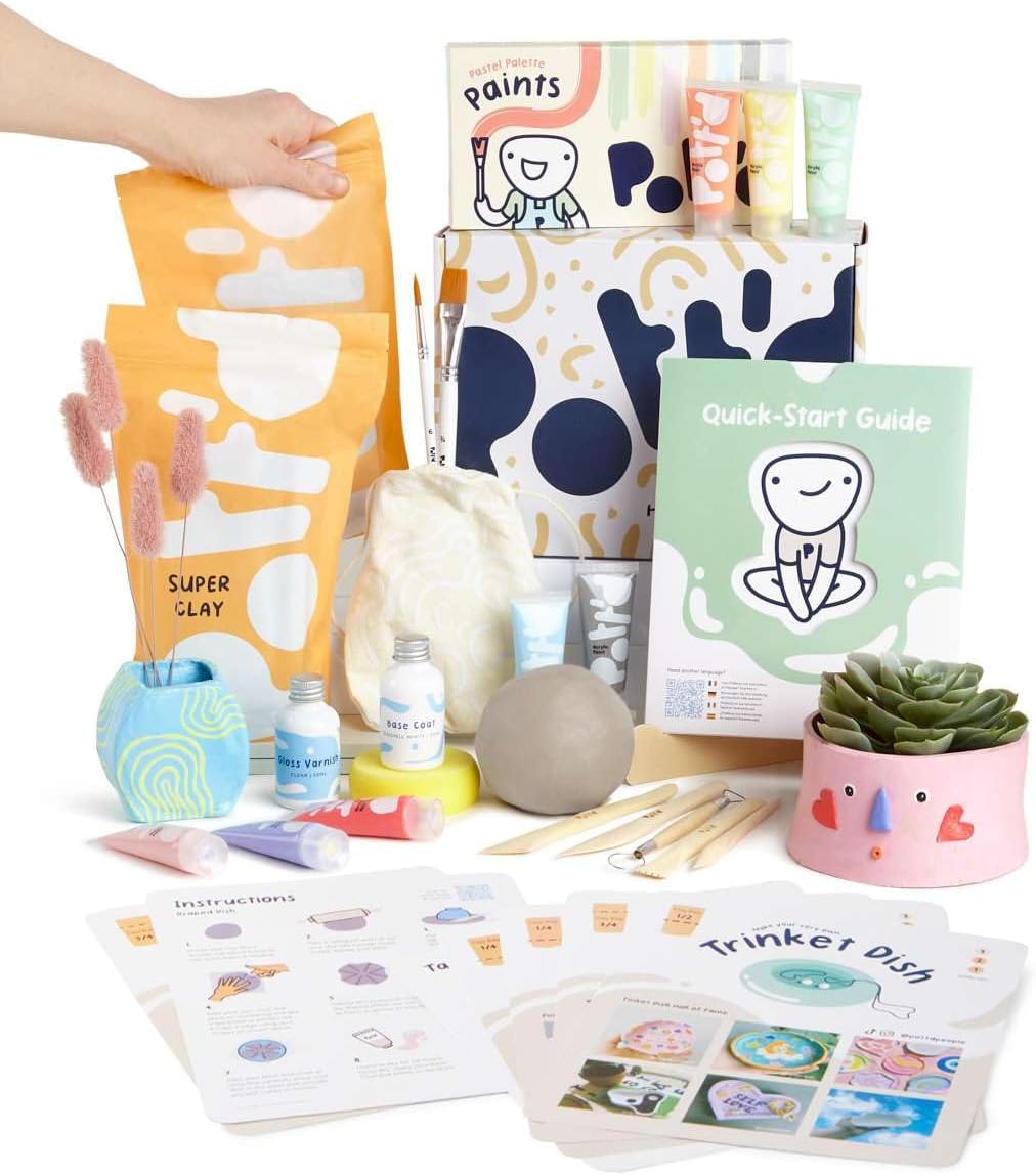 Pott'd Air Dry Clay Kit for Adults - Perfect DIY Craft Experience