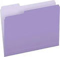 Pendaflex Two-Tone Color File Folders Letter Size, 1/3 Cut - Lavender