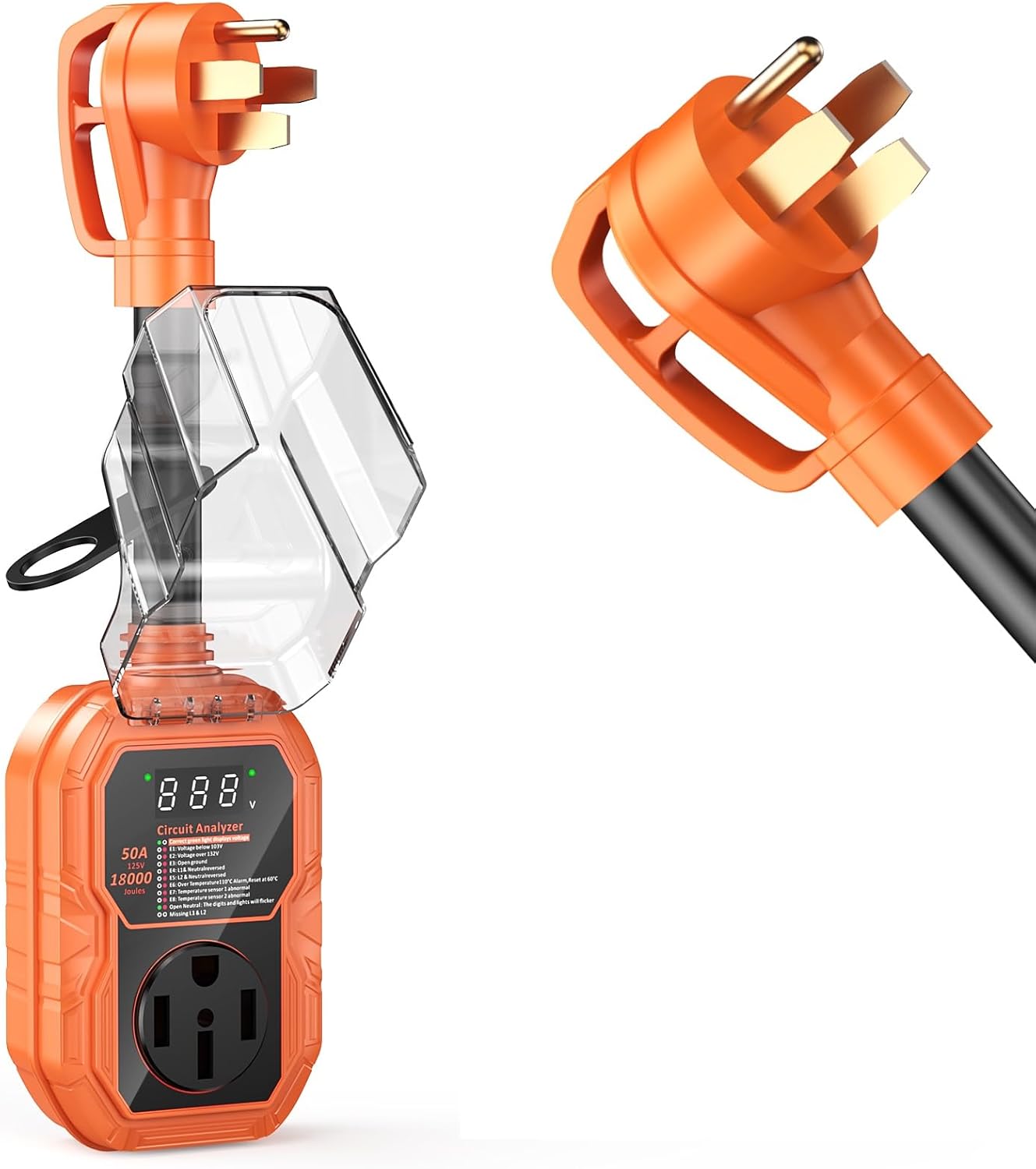 18000J RV Surge Protector 50 Amp with Smart LED Display