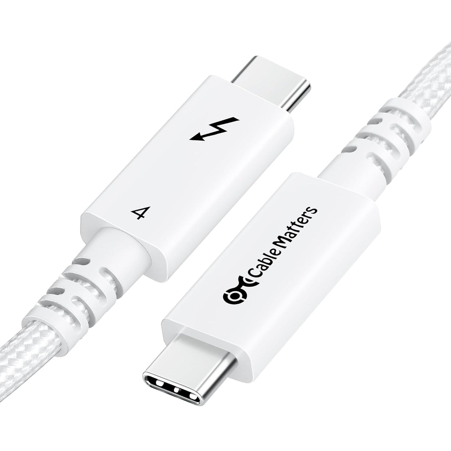 Braided Thunderbolt 4 Cable with 40Gbps Speed and 8K Video