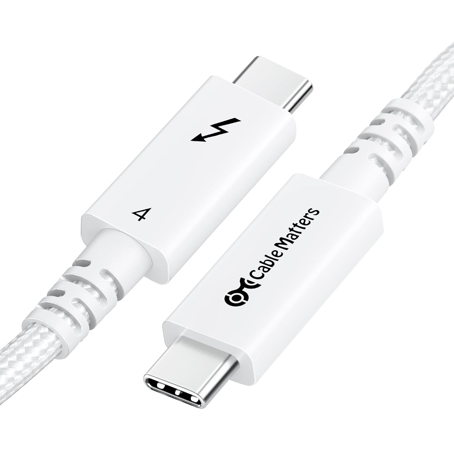 Braided Thunderbolt 4 Cable with 40Gbps Speed and 8K Video