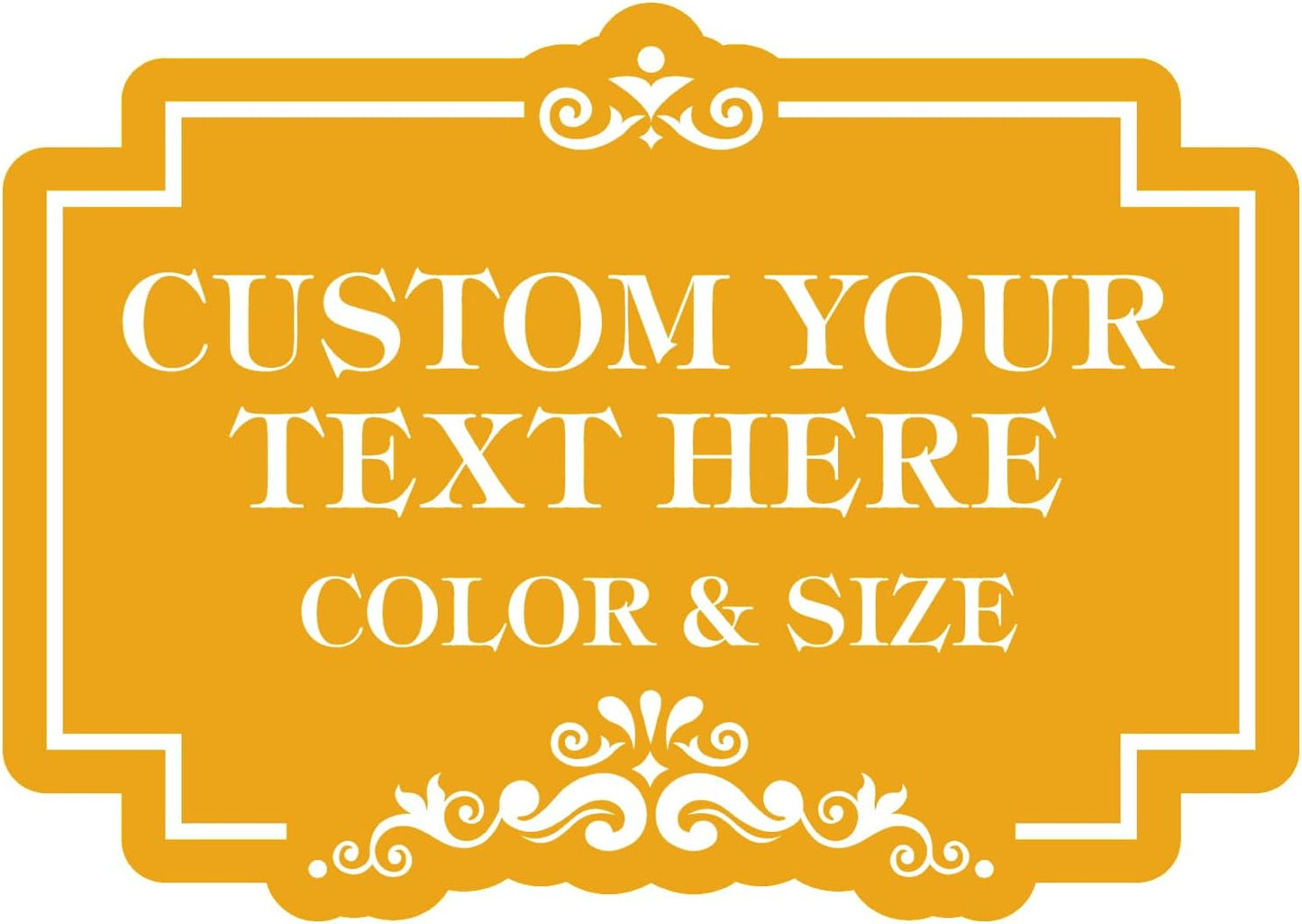 Custom Outdoor Metal Sign - Personalized for Home and Business