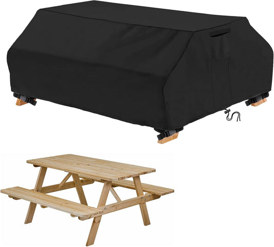 STARTWO Waterproof Picnic Table Cover for 8 ft Bench Set