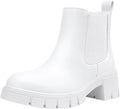 Womens 936 Chelsea Ankle Boots Platform Lug Sole - Slip On Comfort