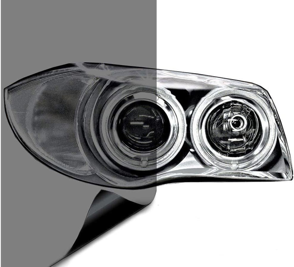 VViViD Air-Tint Smoke Black Gloss Vinyl Headlight Tint Wrap