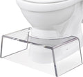 Clear Acrylic Step Stool for Kids - Slim Potty Training Stool 7.5 in