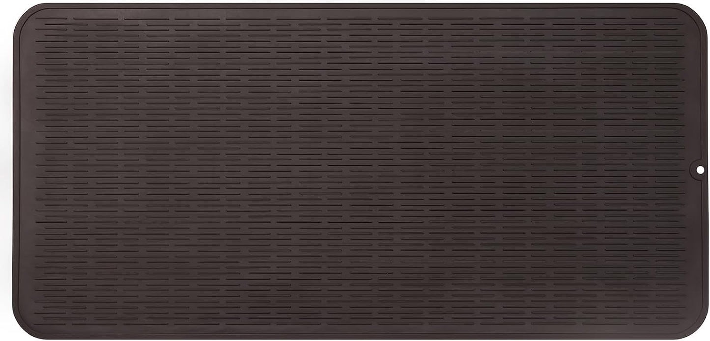 Silicone Dish Drying Mat for Kitchen Counter or Sink Use