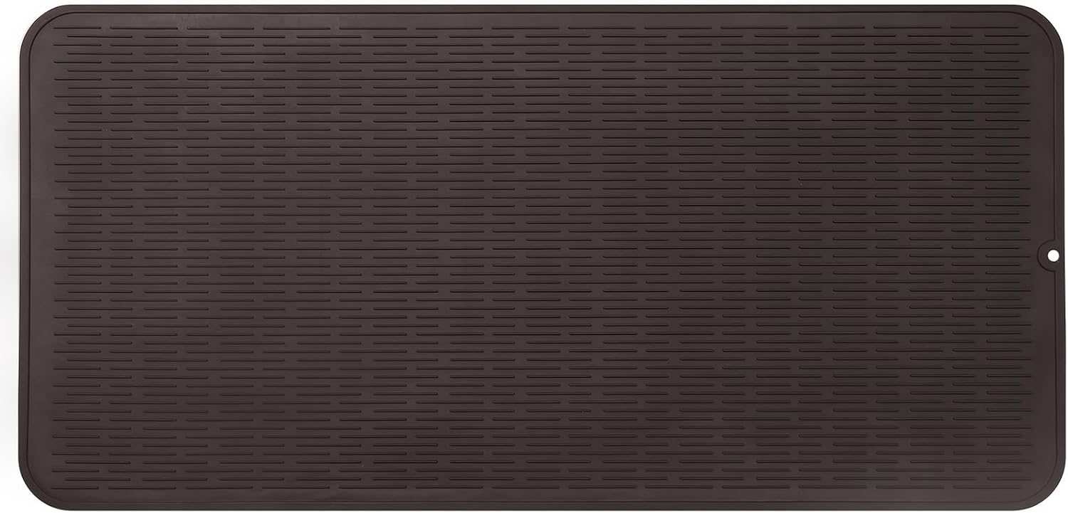Silicone Dish Drying Mat for Kitchen Counter or Sink Use