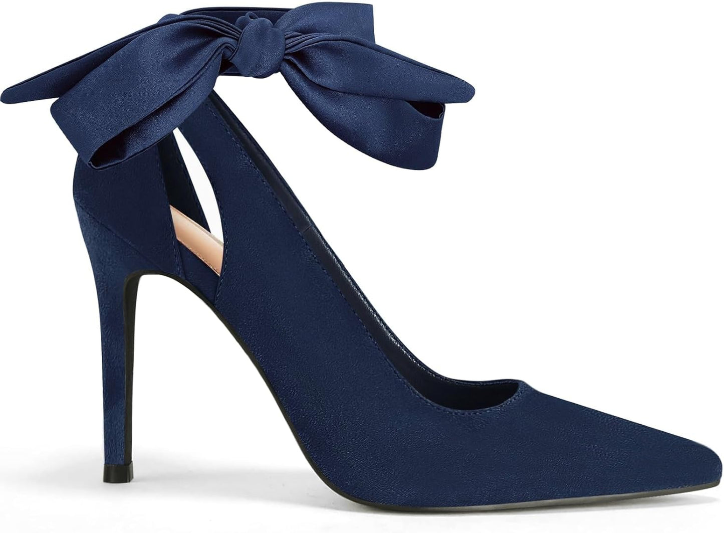 Fashare Womens High Heels Bow Tie Back Stiletto Pumps Shoes