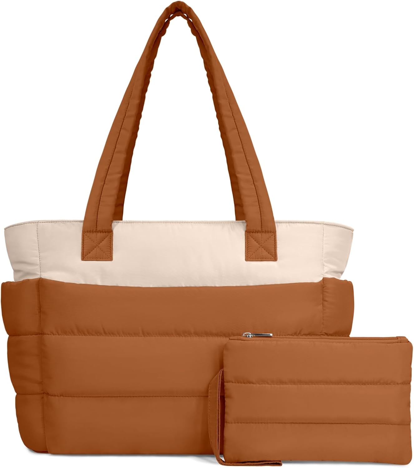 TOPDesign Puffer Tote Bag for Women: Lightweight Quilted Handbag