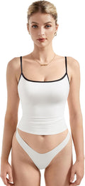 Women Sexy Square Neck Tank Top Summer Y2K - Breathable Double Layer