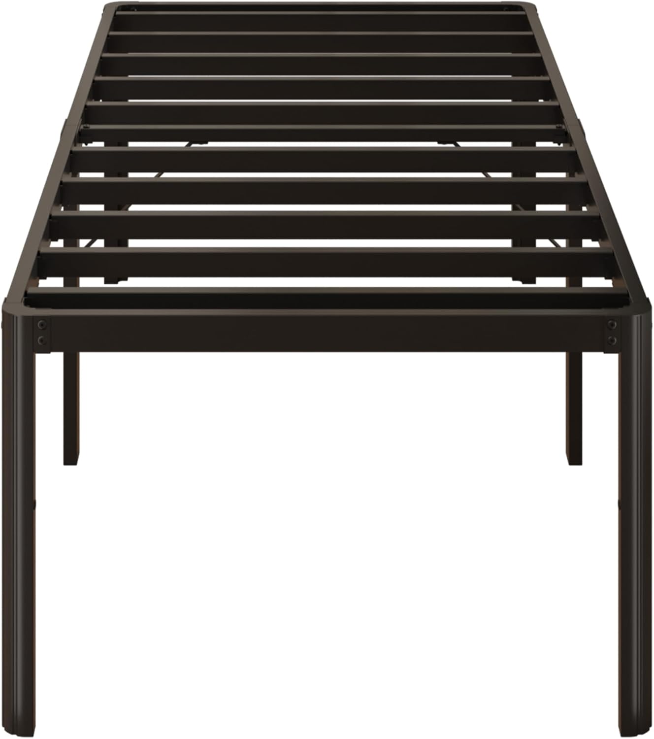24 Inch High Twin XL Bed Frame with Rounded Corner Legs for Comfort