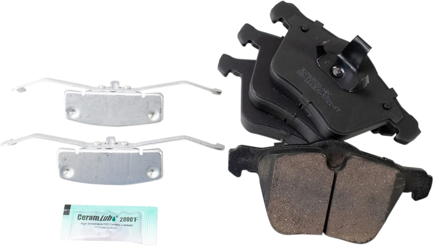 TRQ Front Brake Pads Ceramic for Volvo S60 and XC70 Models