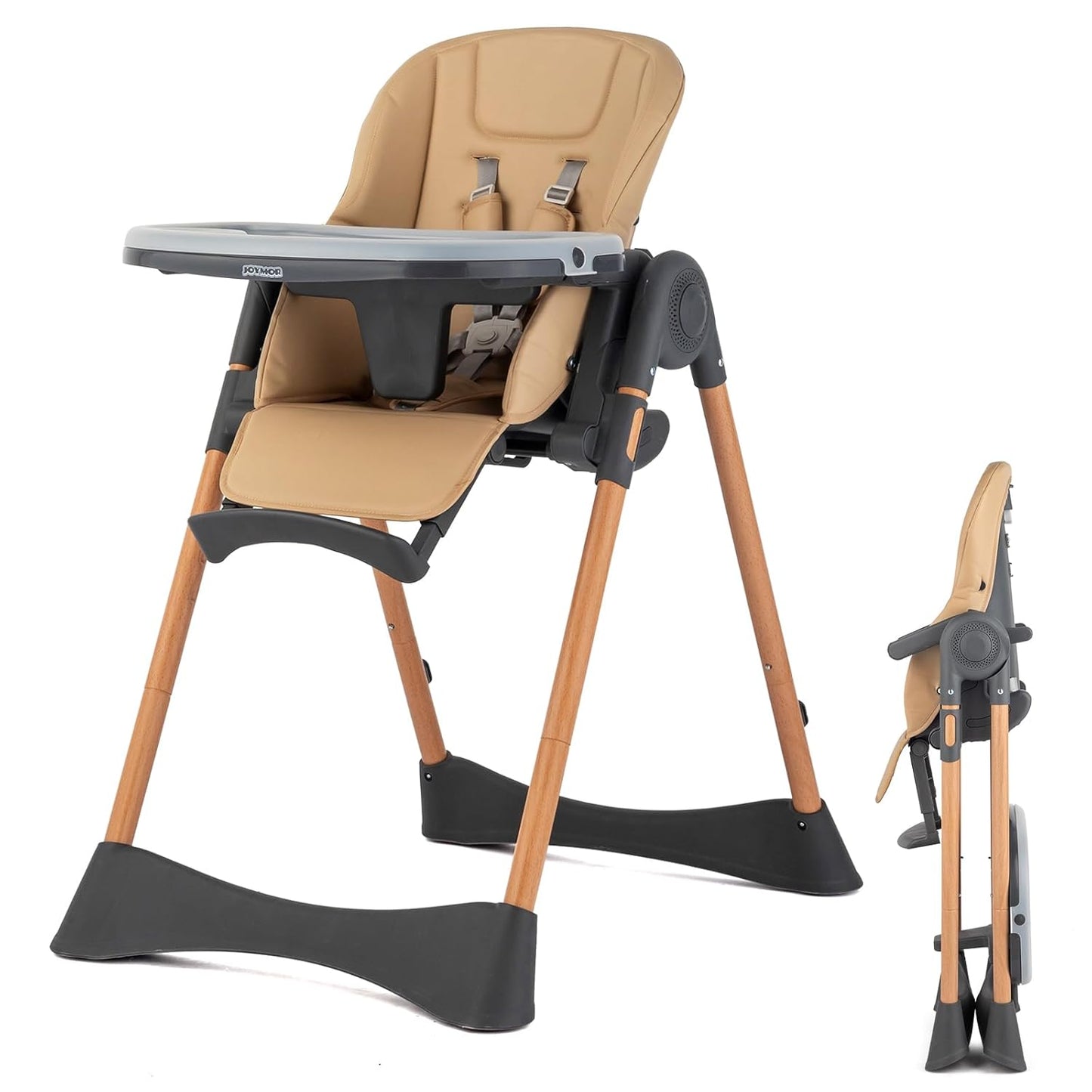 JOYMOR Foldable Baby High Chair - 4 Positions Tray