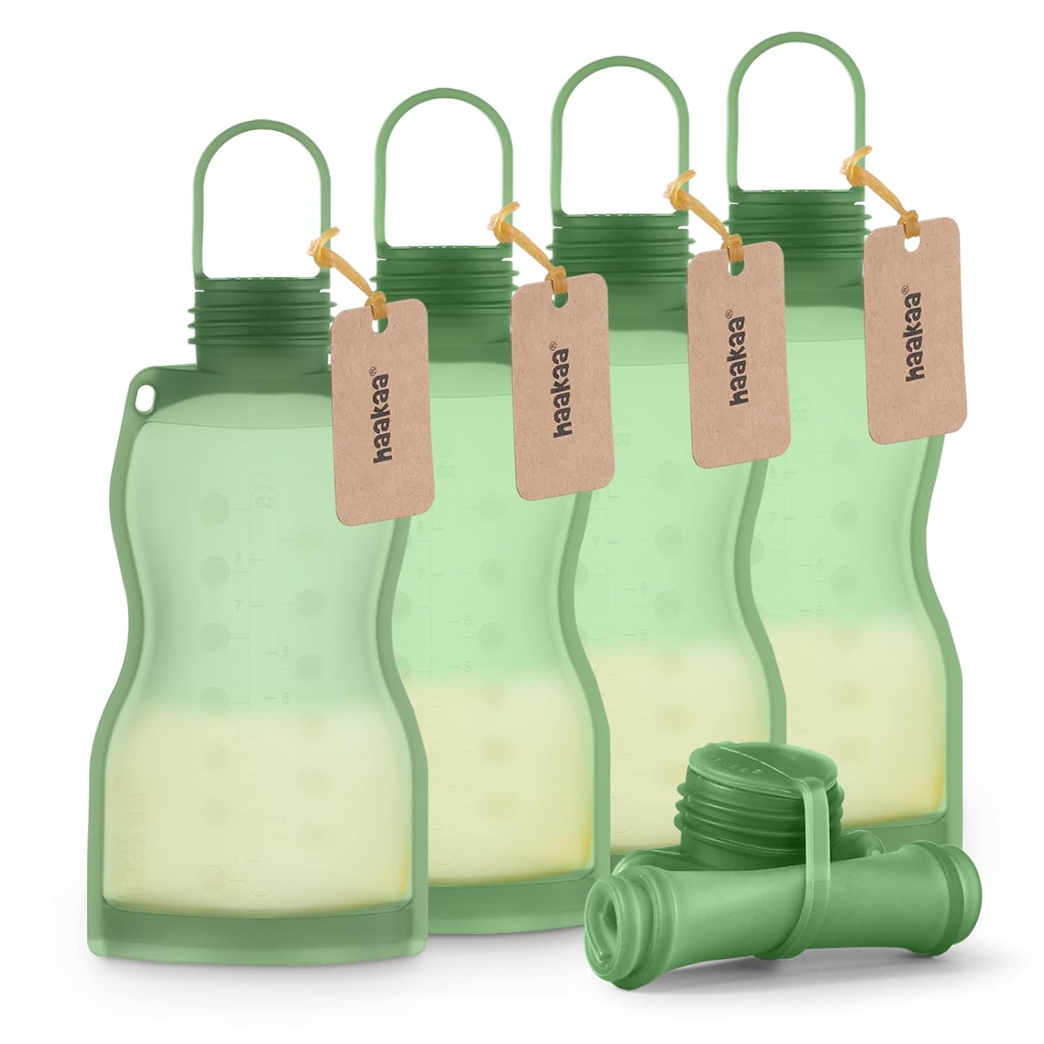 Haakaa Silicone Breast Milk Storage Bags - Reusable & Leakproof