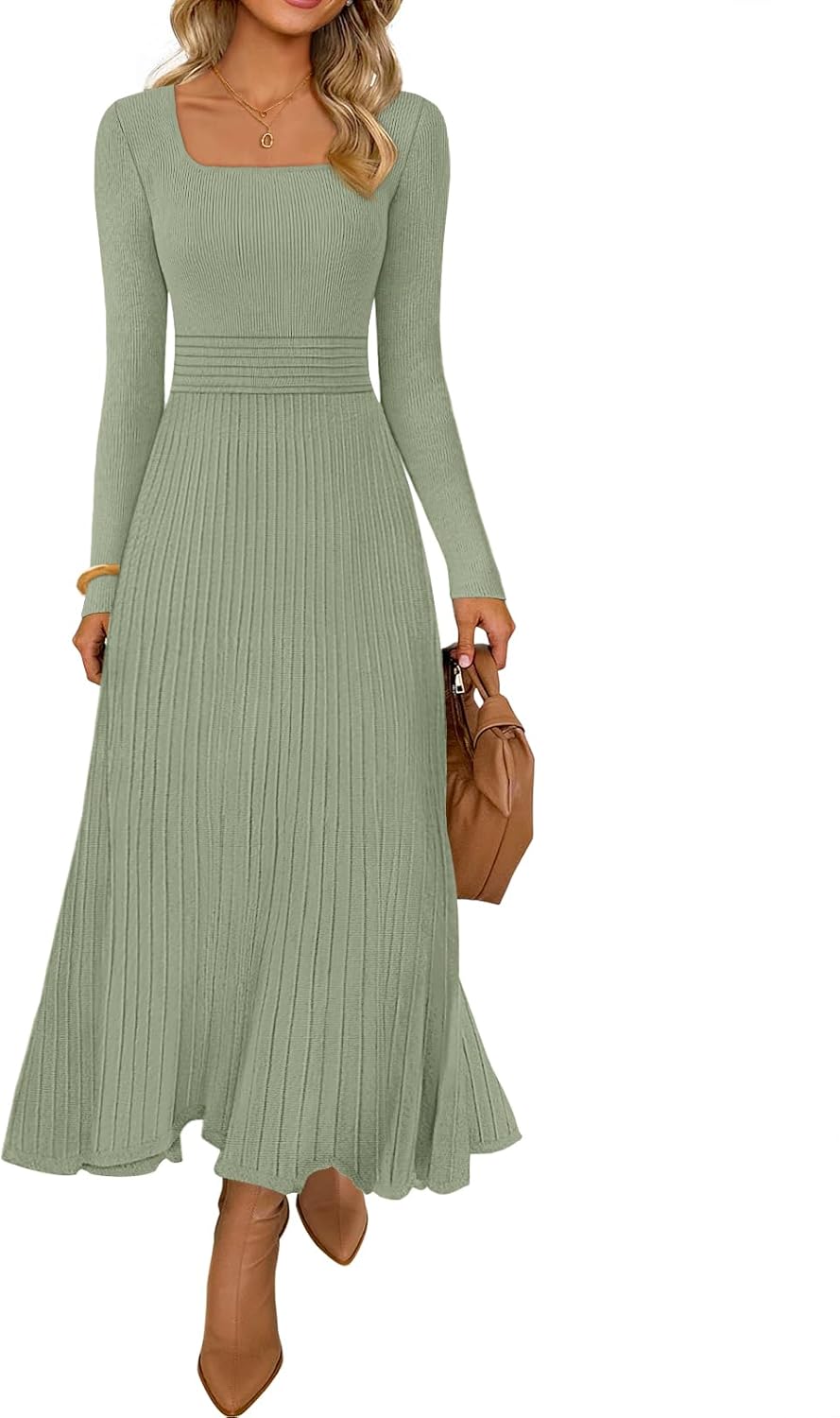 MEROKEETY Women's Sweater Dress for Fall Winter Casual Style