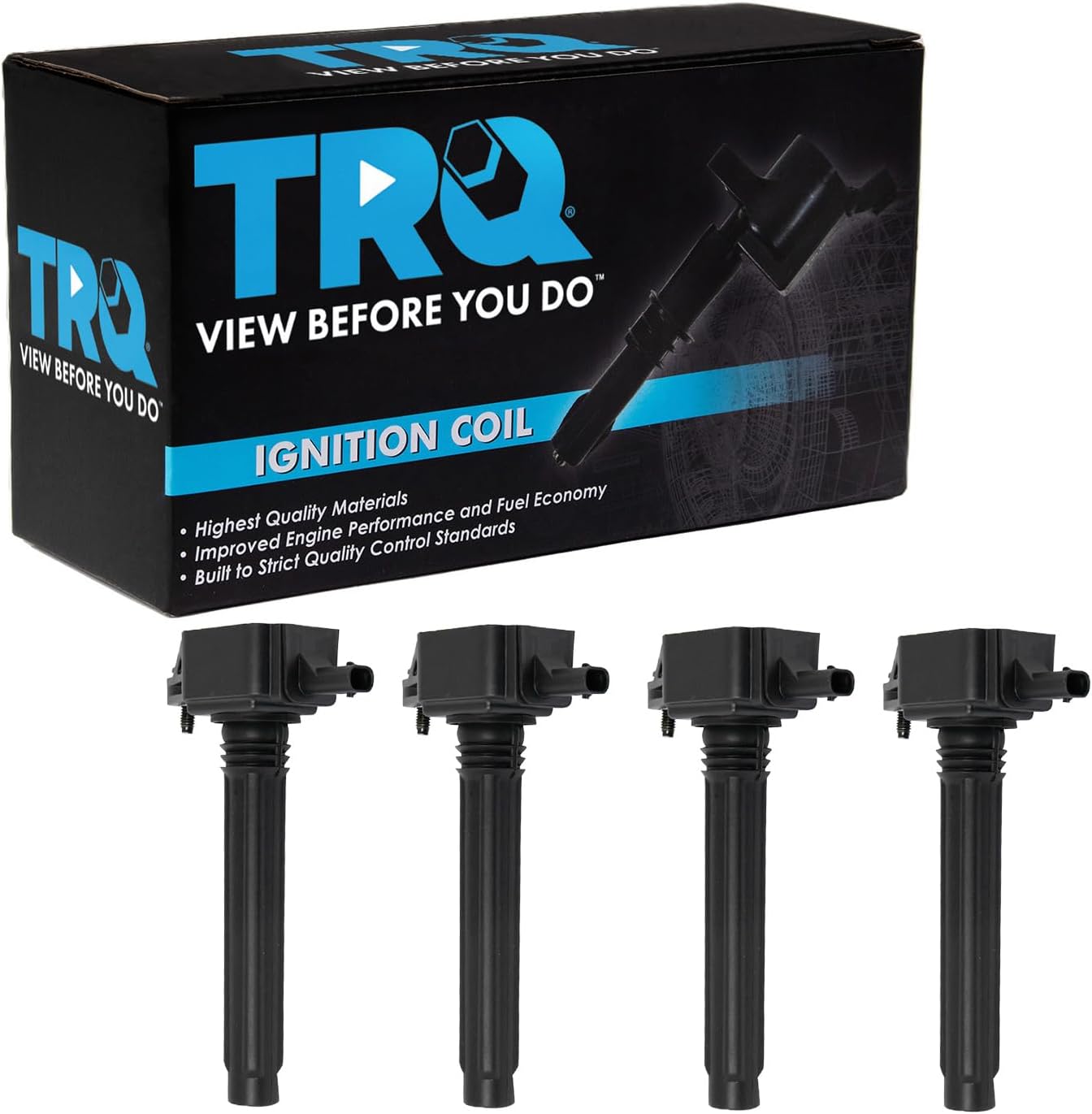 TRQ Ignition Coil Set for 2013-2016 Dodge Dart - Direct Fit