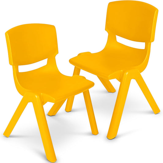 Kids Plastic Chair Set of 2 - Perfect for Toddlers and Daycare