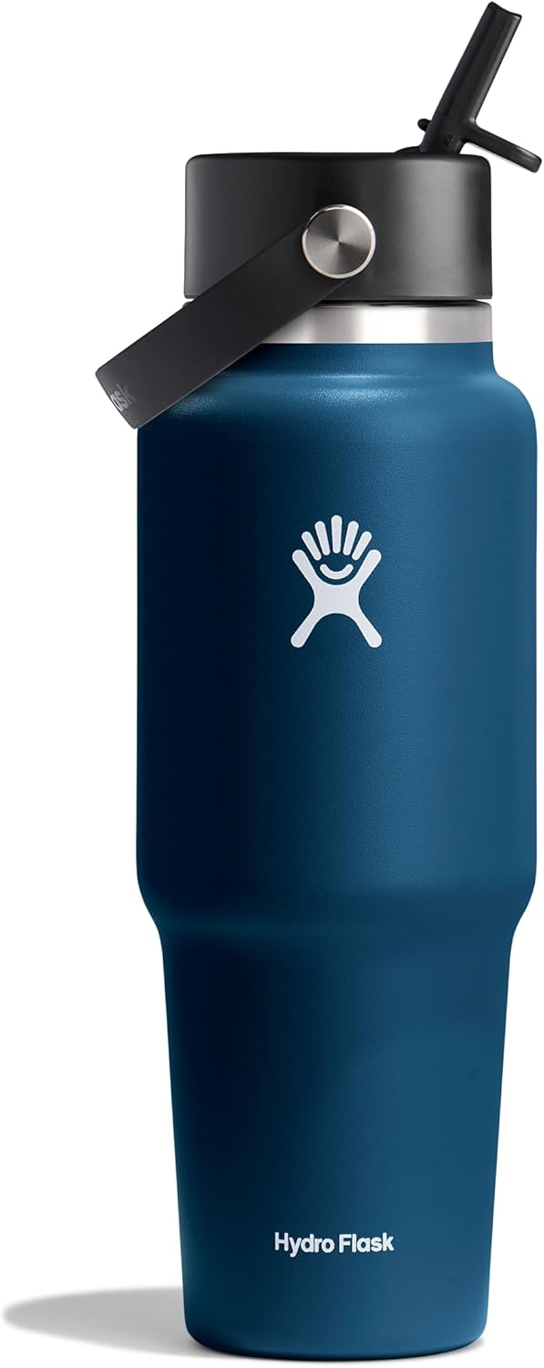 Hydro Flask Insulated 32 Oz Travel Water Bottle in Indigo Blue