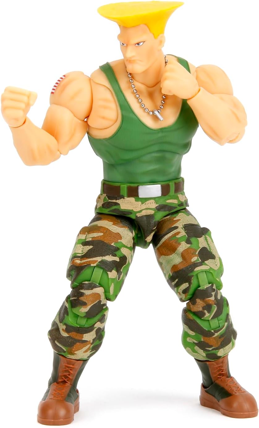 6 Tall Guile Action Figure - Interchangeable Accessories