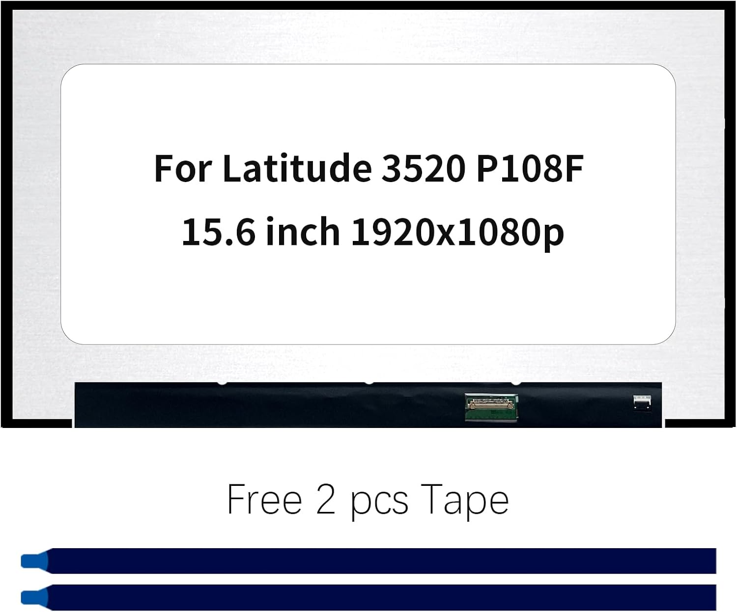 LCD Screen Replacement for Dell Latitude 3520 P108F Non-Touch