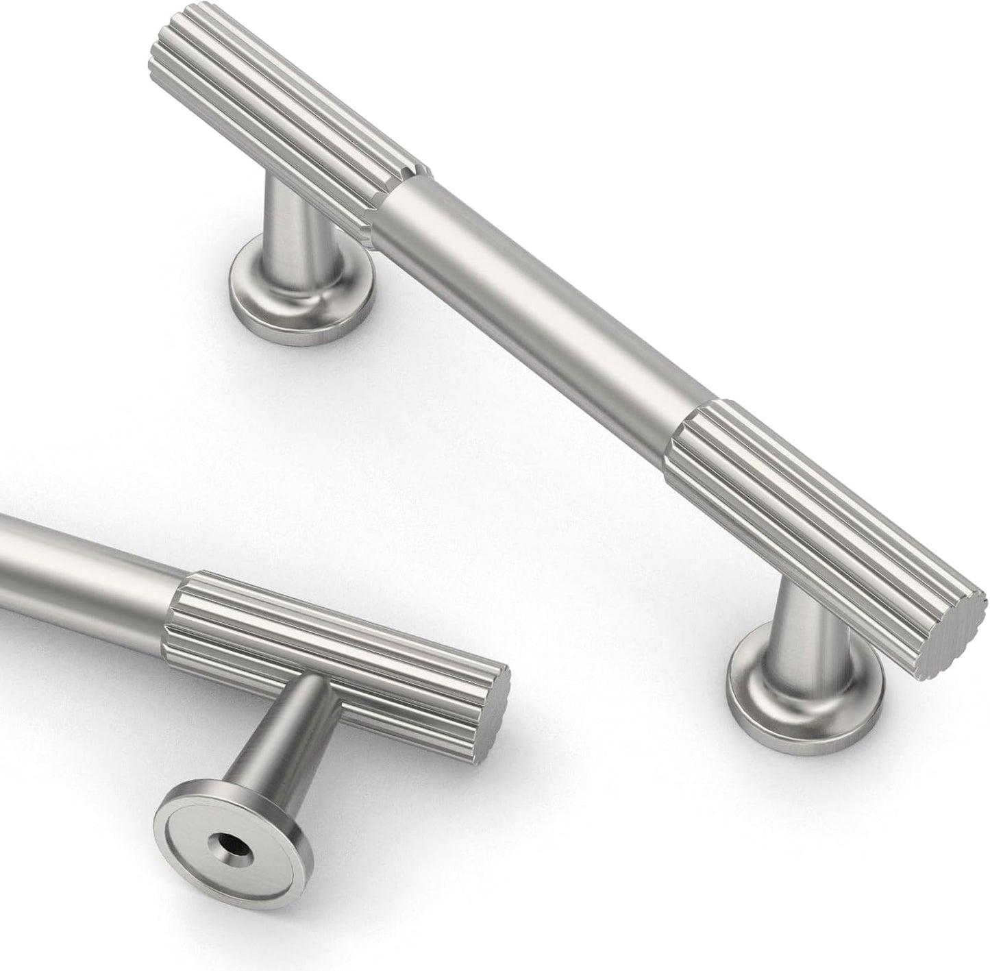 Asidrama 10 Pack 3 Inch Brushed Satin Nickel Cabinet Pulls
