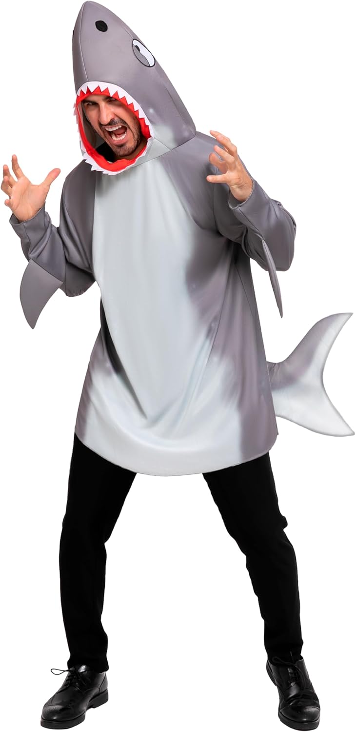 Men Shark Costume for Adult Halloween Party by Spooktacular Creations