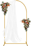 7.2FT Arch Backdrop Stand Gold - Easy Assembly Wedding Arch